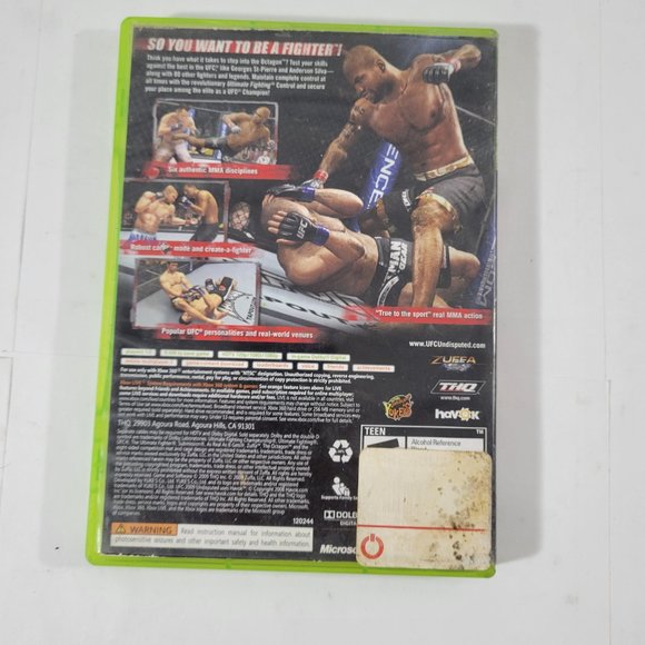 XBox  360 / XBox Live UFC 2009 Undisputed Game -- #1271 - Picture 2 of 3